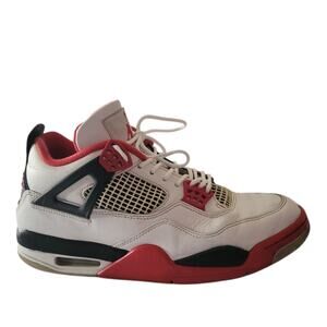 Nike Air Jordan 4 Retro Fire Red 2020 Men Sneakers Size 8.5
